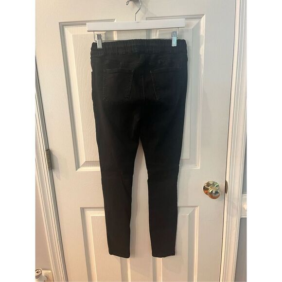 Satin Doll Black Distress Stitched Jogger Style Jeans sz 4 - Picture 7 of 8